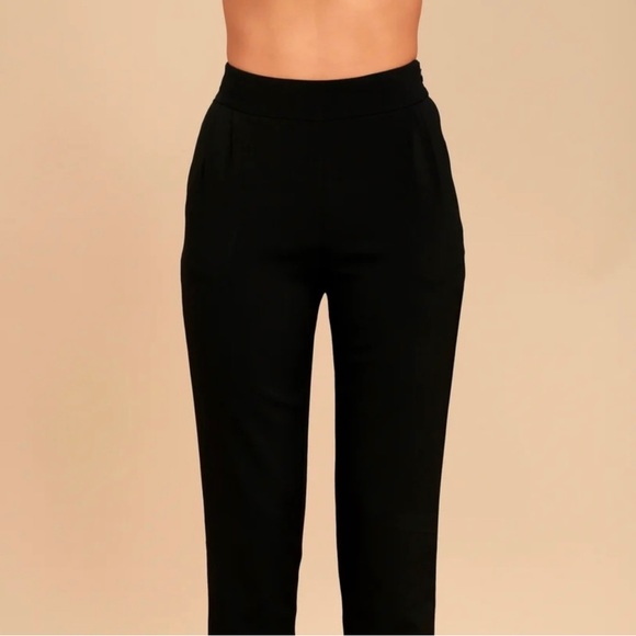 Lulu’s  Kick It black high waisted pants - Picture 2 of 9
